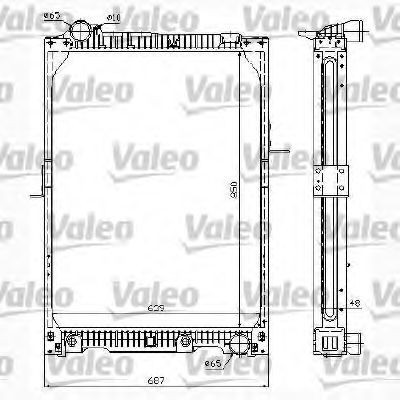VALEO Engine radiator Article number: 732988 cheaply