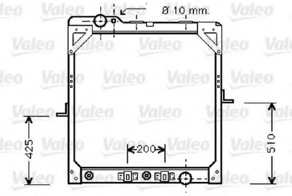 VALEO Engine radiator Article number: 733413 cheaply