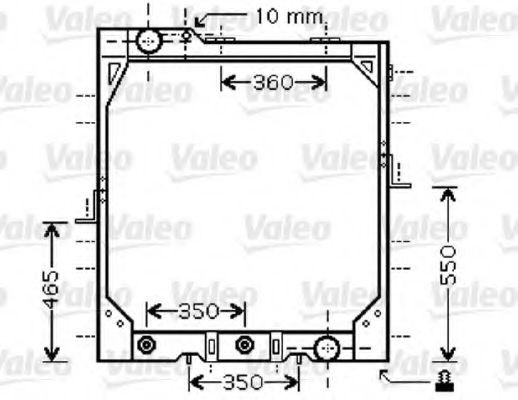 VALEO Engine radiator Article number: 733424 cheaply