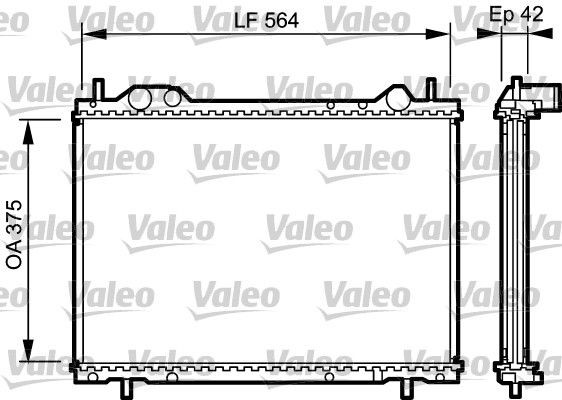 VALEO Radiaator, mootorijahutus Artikli number: 734220 soodsalt