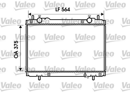 VALEO Radiaator, mootorijahutus Artikli number: 734223 soodsalt