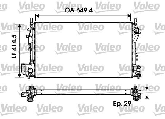 VALEO Radiaator, mootorijahutus Artikli number: 734302 soodsalt