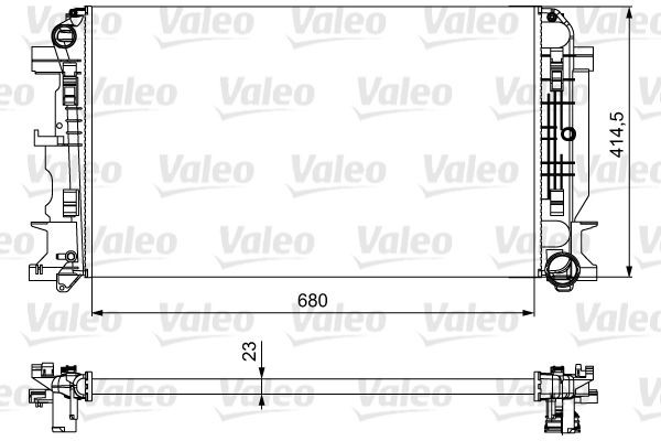 VALEO Engine radiator Article number: 734926 cheaply