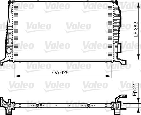 VALEO Radiaator, mootorijahutus Artikli number: 735279 soodsalt
