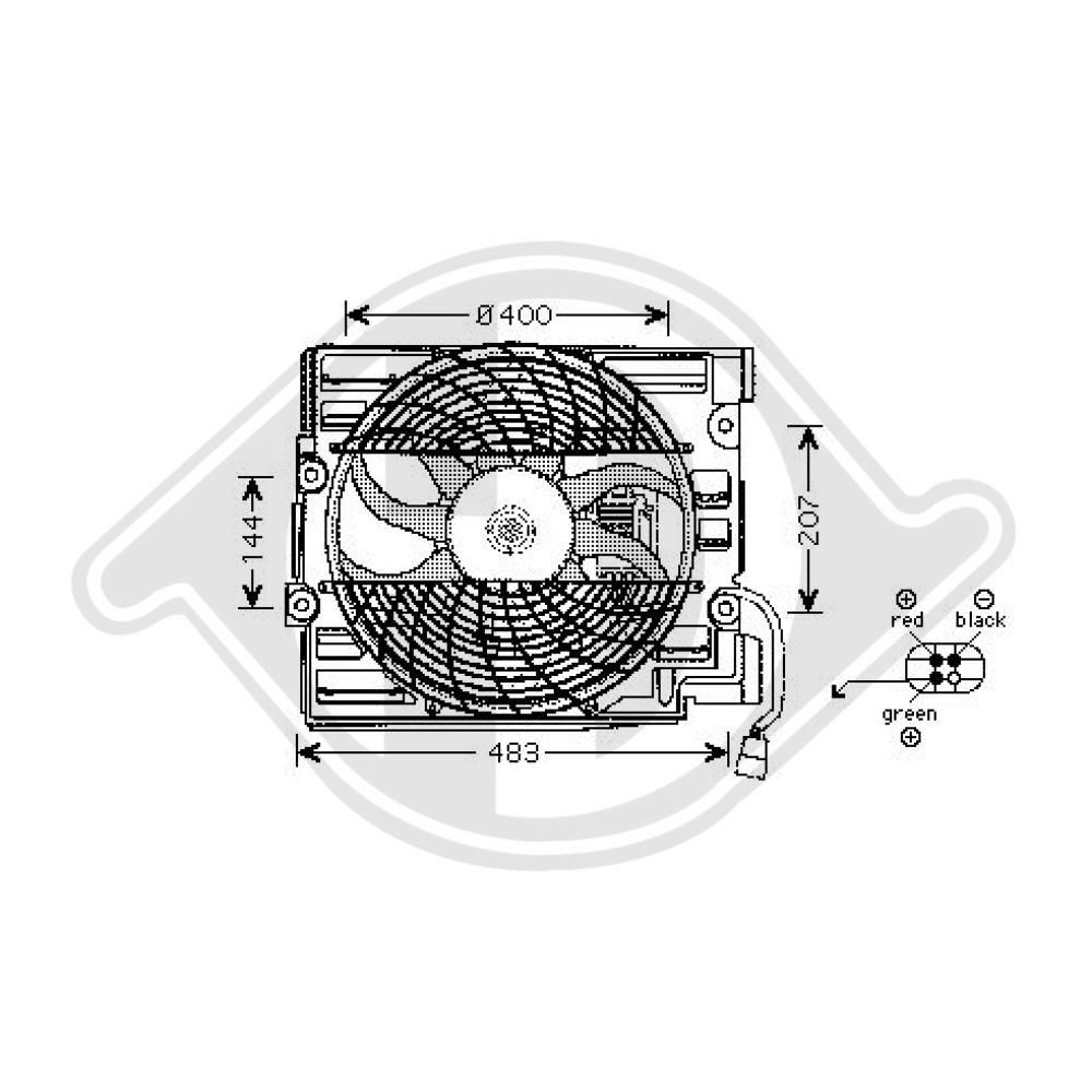 DIEDERICHS Fan, A / C condenser Article number: DCL1005 cheaply