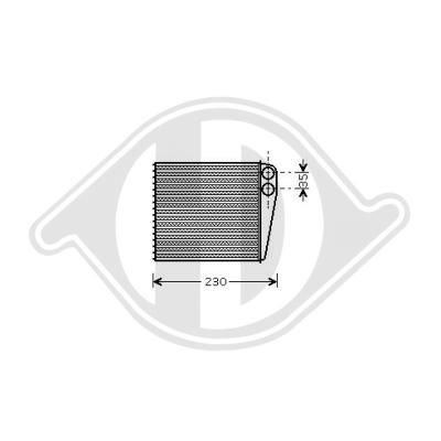 DIEDERICHS Heater matrix Article number: DCM1251 cheaply