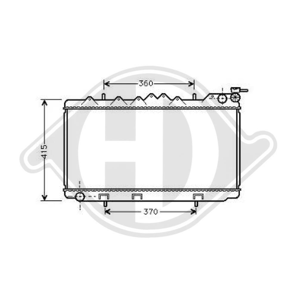 DIEDERICHS Engine radiator Article number: DCM1787 cheaply