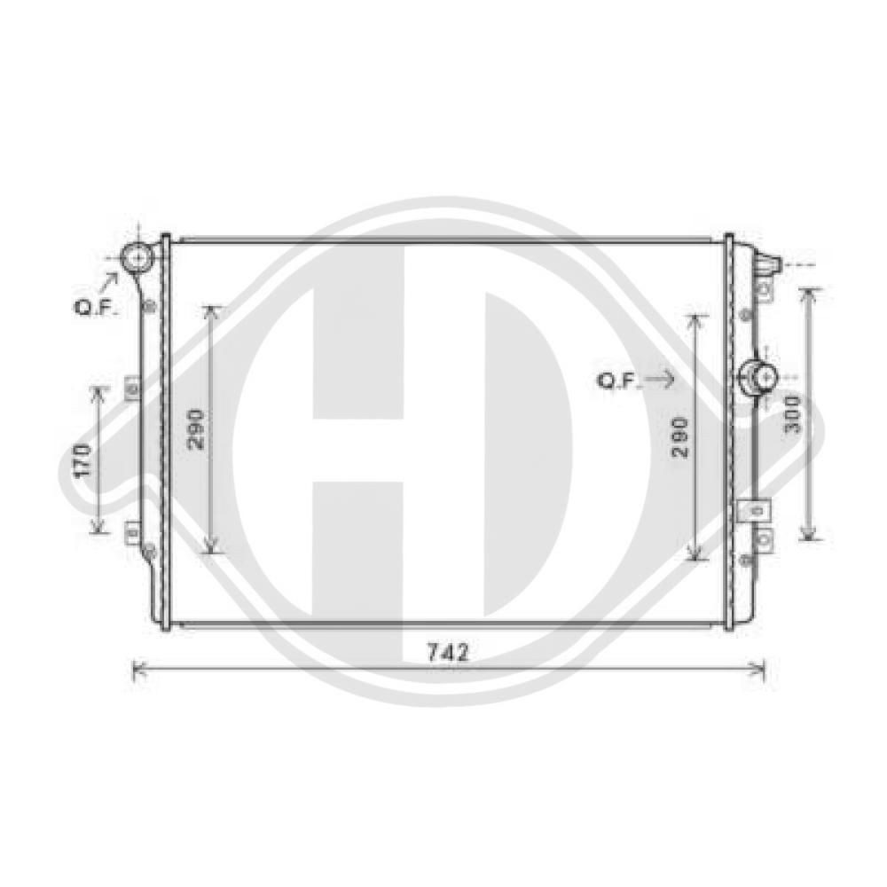 DIEDERICHS Radiaator, mootorijahutus Artikli number: DCM3468 soodsalt