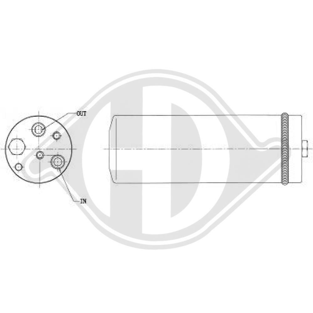 DIEDERICHS Tørfilter aircondition Varenummer: DCT1206 billige