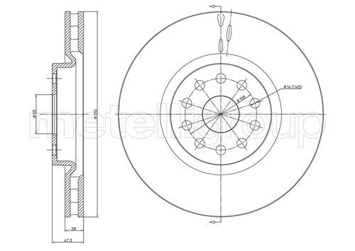 TRUSTING Disco freno Numero articolo: DF685 poco costoso