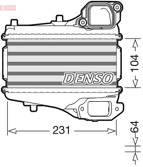 DENSO Intercooler Article number: DIT40001 cheaply