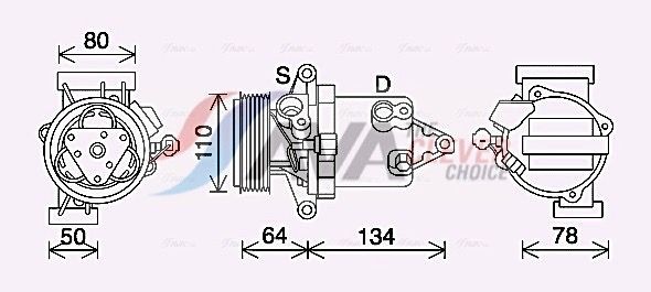 AVA COOLING SYSTEMS Heater matrix Article number: DN6423 cheaply