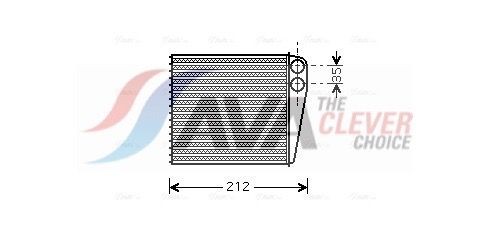 AVA COOLING SYSTEMS Heater matrix Article number: DNA6256 cheaply