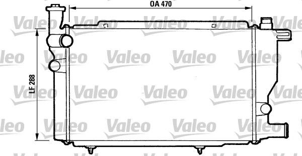 VALEO Engine radiator Article number: 810892 cheaply