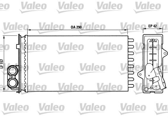 VALEO Heater matrix Article number: 812014 cheaply