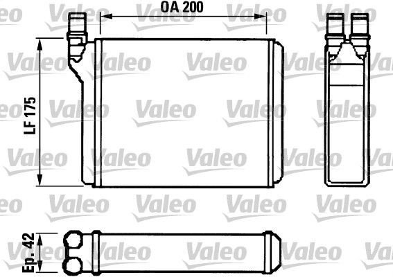 VALEO Heater matrix Article number: 812022 cheaply