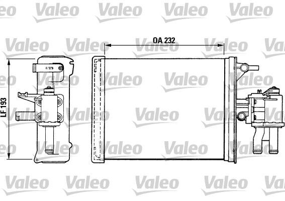 VALEO Heater matrix Article number: 812024 cheaply