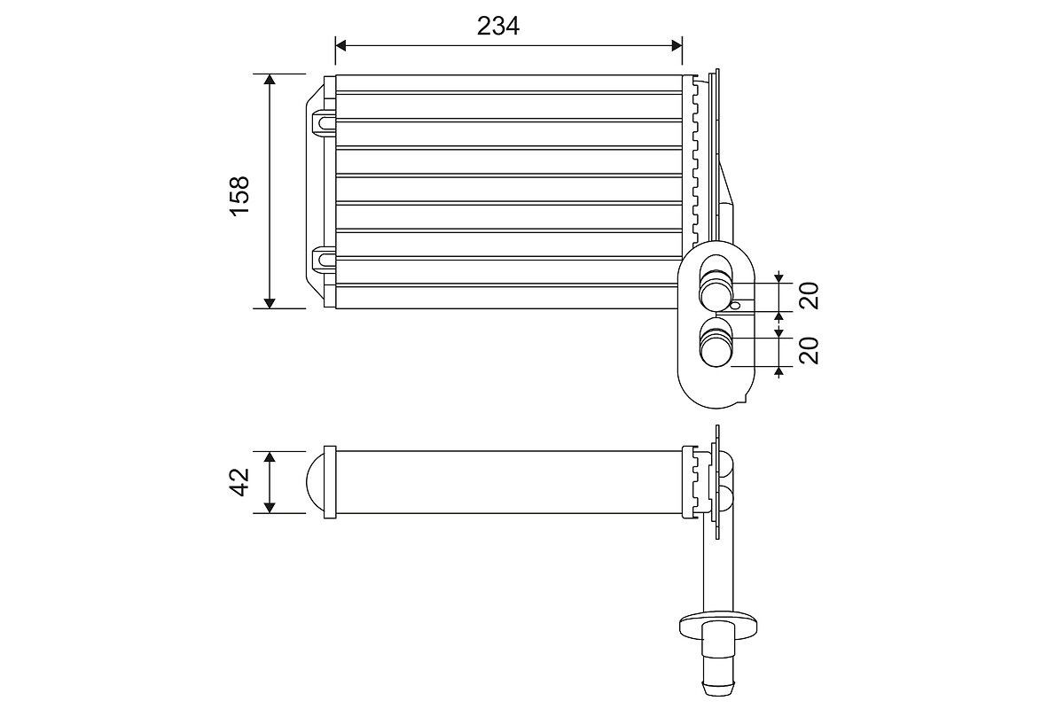 VALEO Heater matrix Article number: 812031 cheaply