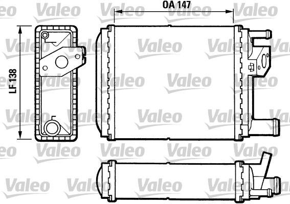 VALEO Heater matrix Article number: 812032 cheaply