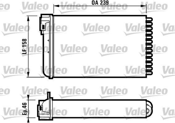 VALEO Heater matrix Article number: 812110 cheaply
