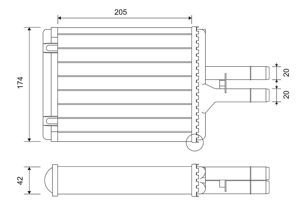 VALEO Heater matrix Article number: 812117 cheaply