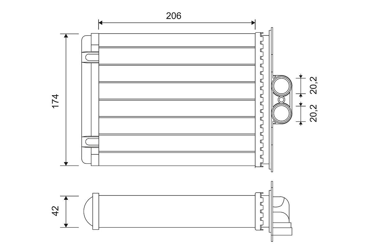 VALEO Heater matrix Article number: 812118 cheaply