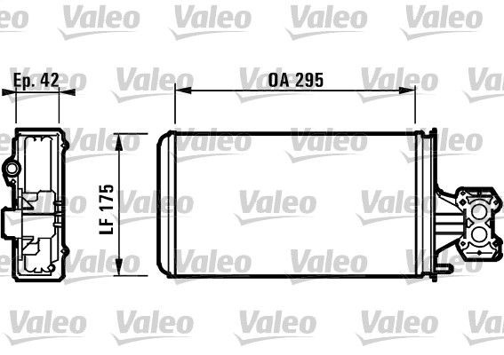 VALEO Heater matrix Article number: 812132 cheaply