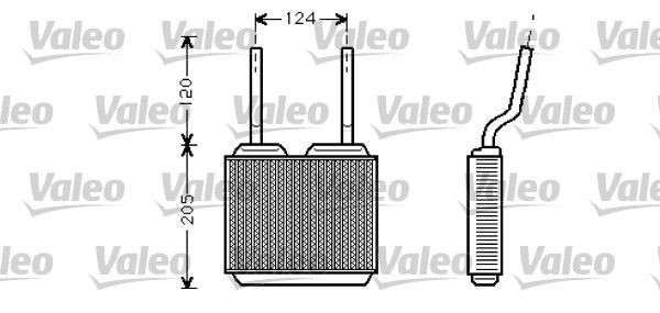 VALEO Heater matrix Article number: 812146 cheaply