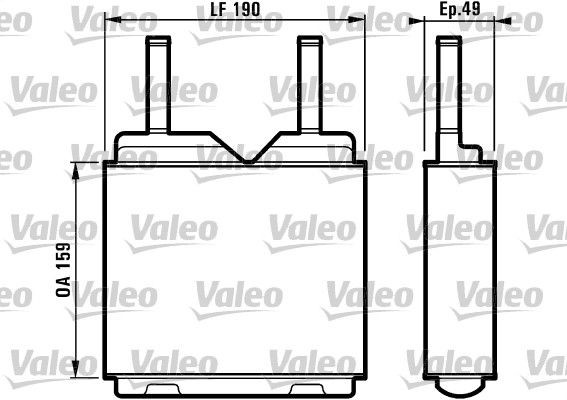 VALEO Heater matrix Article number: 812148 cheaply