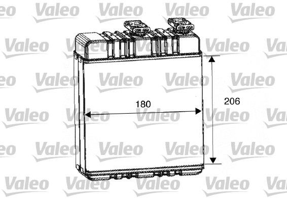 VALEO Heater matrix Article number: 812222 cheaply