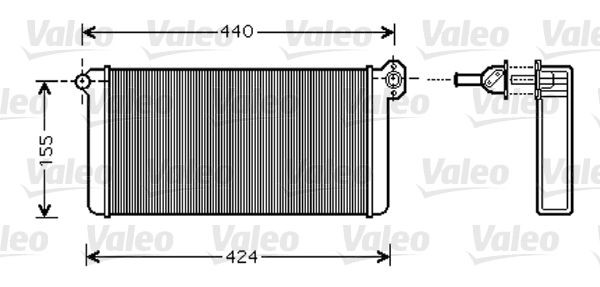 VALEO Heater matrix Article number: 812356 cheaply