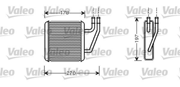 VALEO Heater matrix Article number: 812361 cheaply