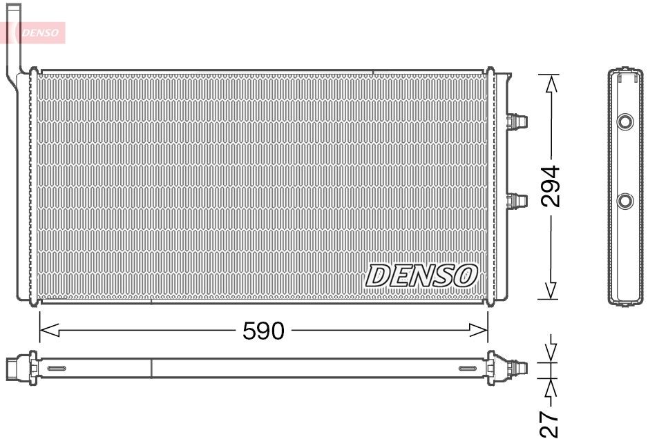 DENSO Engine radiator Article number: DRM05009 cheaply