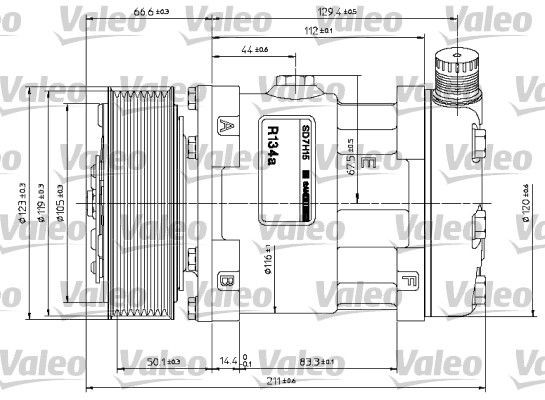 VALEO Compressor, air conditioning Article number: 815870 cheaply