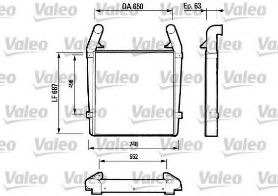 VALEO Intercooler Article number: 816612 cheaply