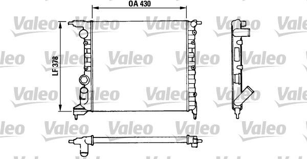 VALEO Radiaator, mootorijahutus Artikli number: 816658 soodsalt