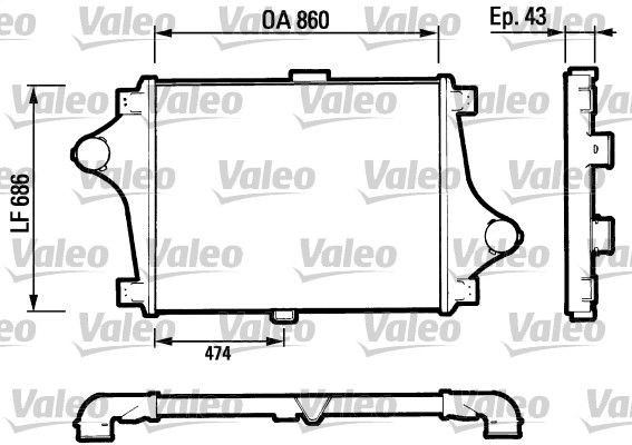 VALEO Intercooler Article number: 816693 cheaply