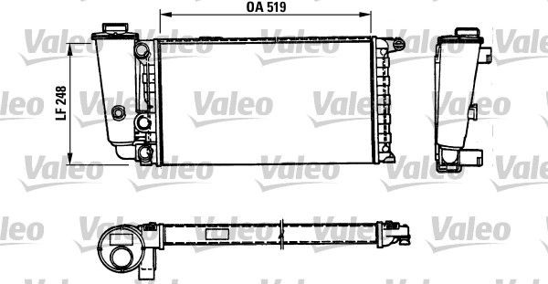 VALEO Engine radiator Article number: 816707 cheaply