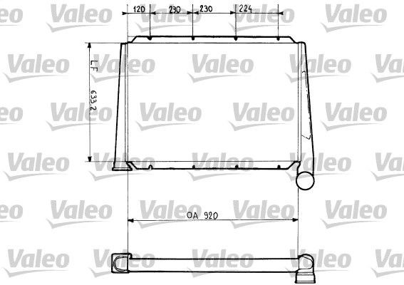 VALEO Intercooler Article number: 816785 cheaply