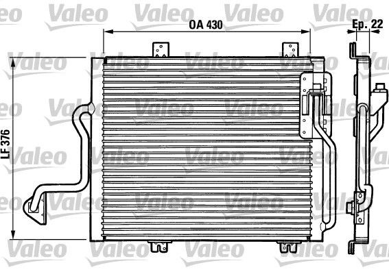 VALEO Air conditioning condenser Article number: 816863 cheaply