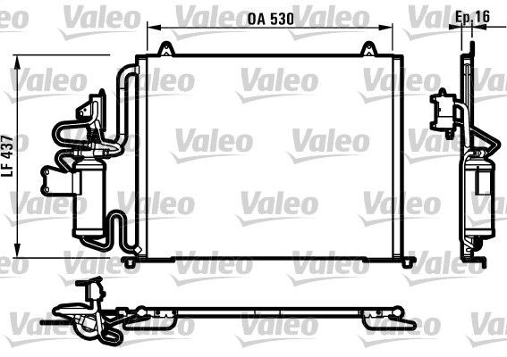 VALEO Air conditioning condenser Article number: 817061 cheaply