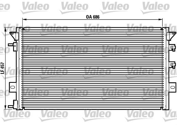 VALEO Air conditioning condenser Article number: 817073 cheaply