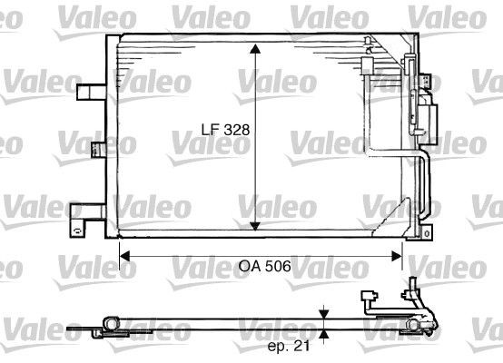 VALEO Air conditioning condenser Article number: 817507 cheaply