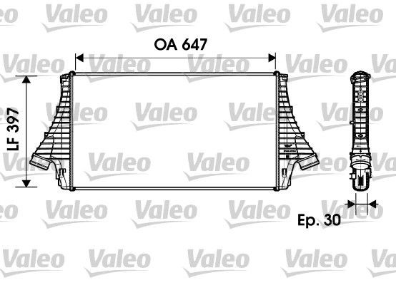 VALEO Intercooler Article number: 817729 cheaply