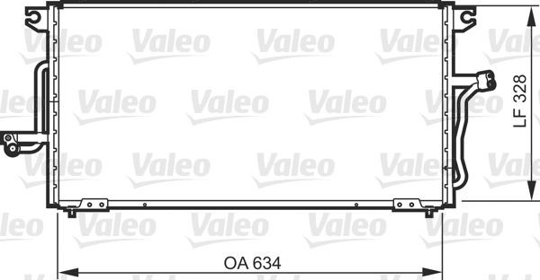 VALEO Air conditioning condenser Article number: 818081 cheaply