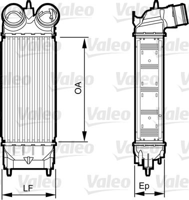 VALEO Intercooler Article number: 818227 cheaply