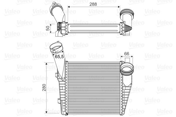 VALEO Intercooler Varenummer: 818814 billige