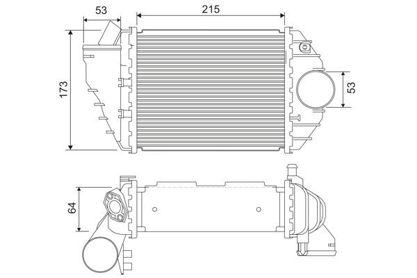 VALEO Intercooler Article number: 818827 cheaply