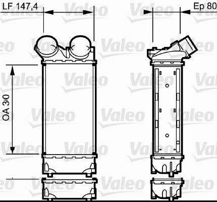 VALEO Intercooler Article number: 818841 cheaply