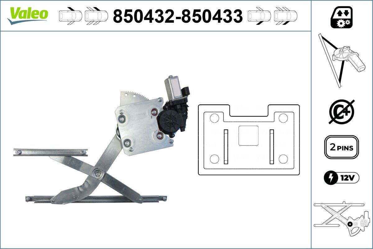 VALEO Rudehejs Varenummer: 850432 billige